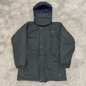 Vtg Patagonia DAS Rain Parka Green Purple Guide Jacket 90s Mens Small